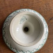 High compote bowl in opaque porcelain from Gien, Montigny model