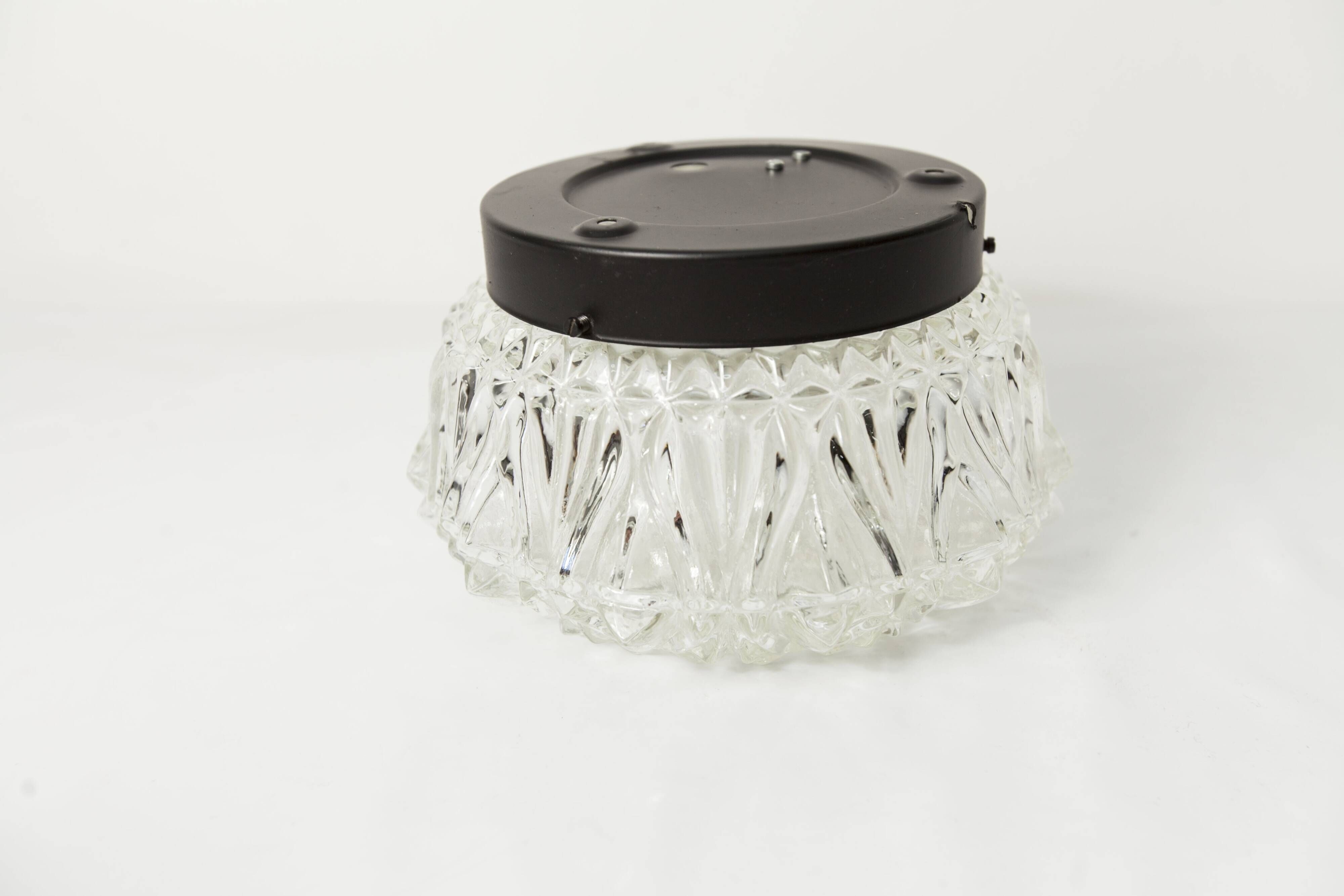 1960s floral round ceiling light