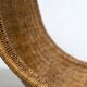 Chaise longue en rotin sculptural italienne