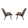 Vintage armchairs by jaroslav šmídek, ton, czechoslovakia, 1960, set of 2