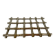 Large silver-plated bamboo trivet