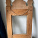 Antique wooden painted frame with flower motifs   88 cm x 47 cm