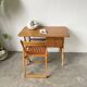 Bureau rotin Louis Sognot et sa chaise