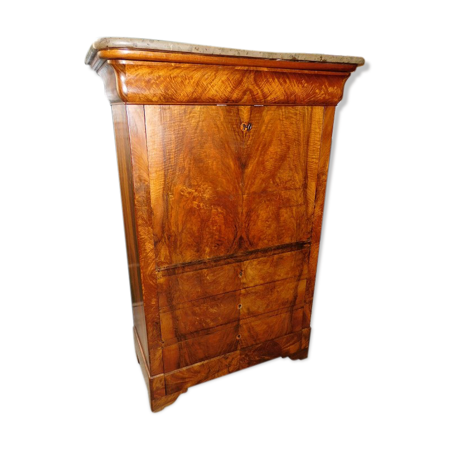 Secretary louis philippe in walnut