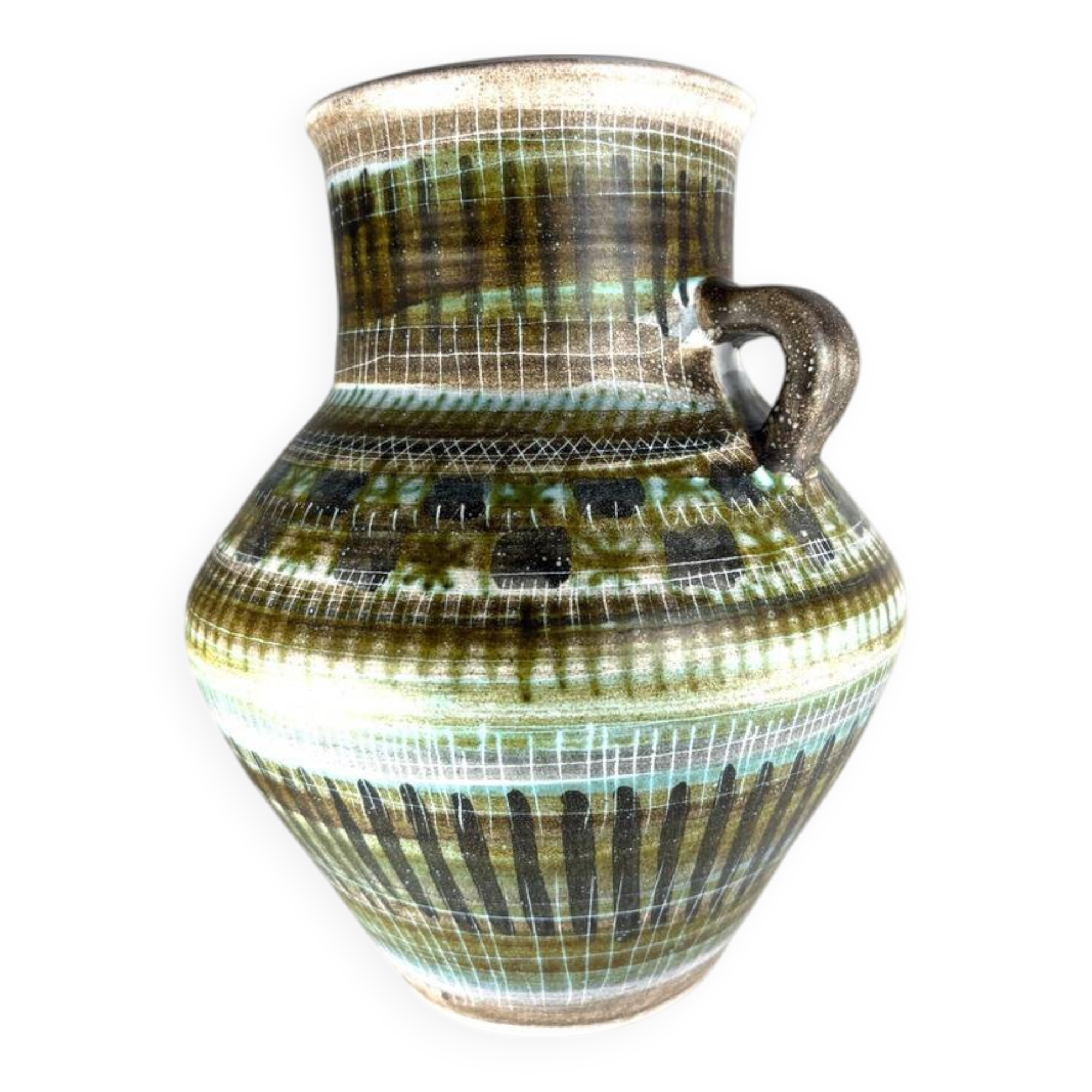 Marcel Guillot ceramic vase France 1960