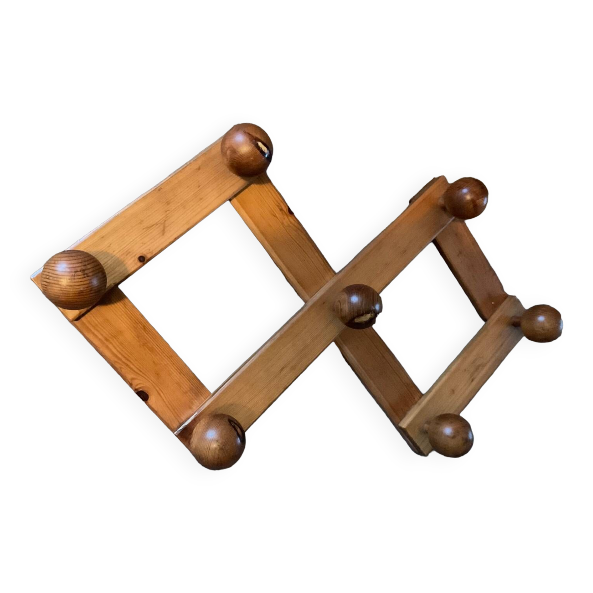 Porte manteau scandinave en pin massif