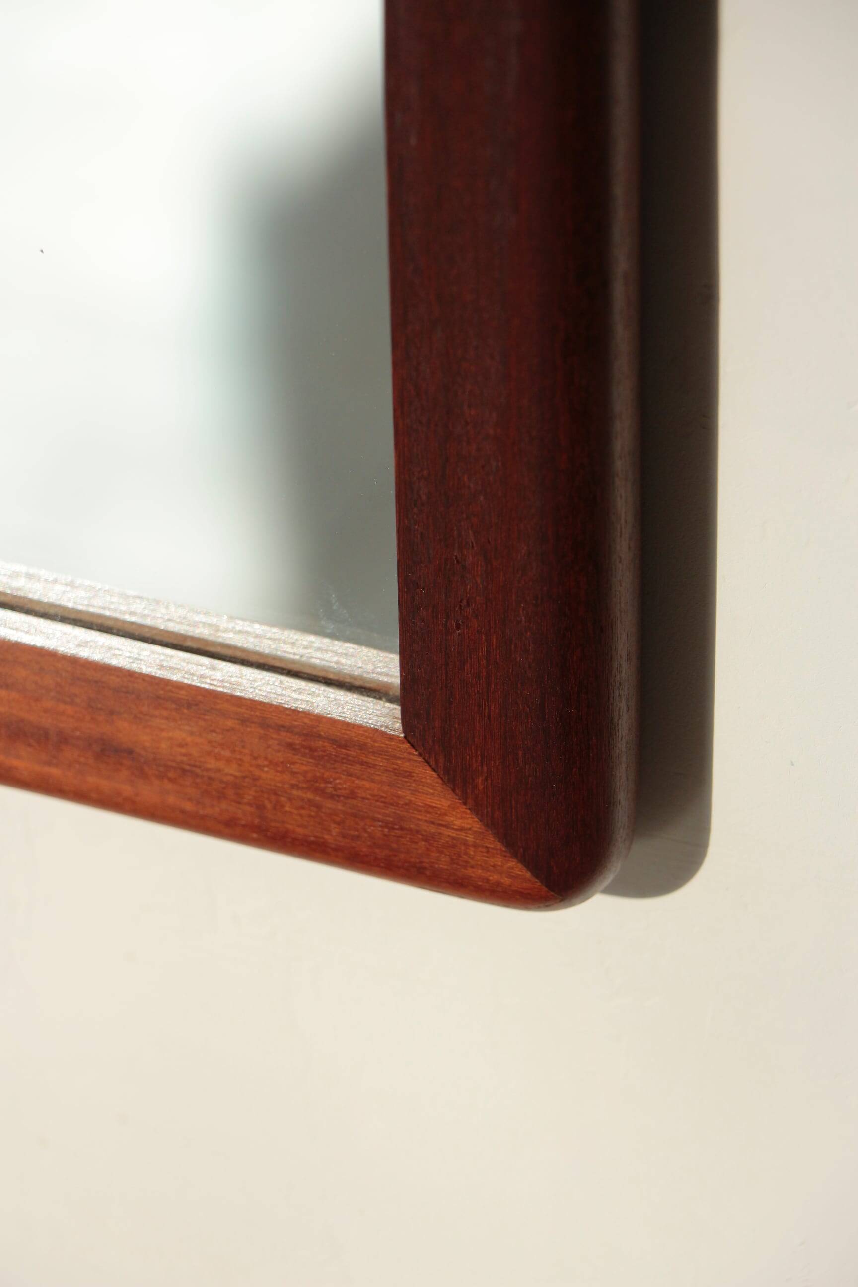 Miroir Rectangulaire en teck - Vintage - 04.01.24.02