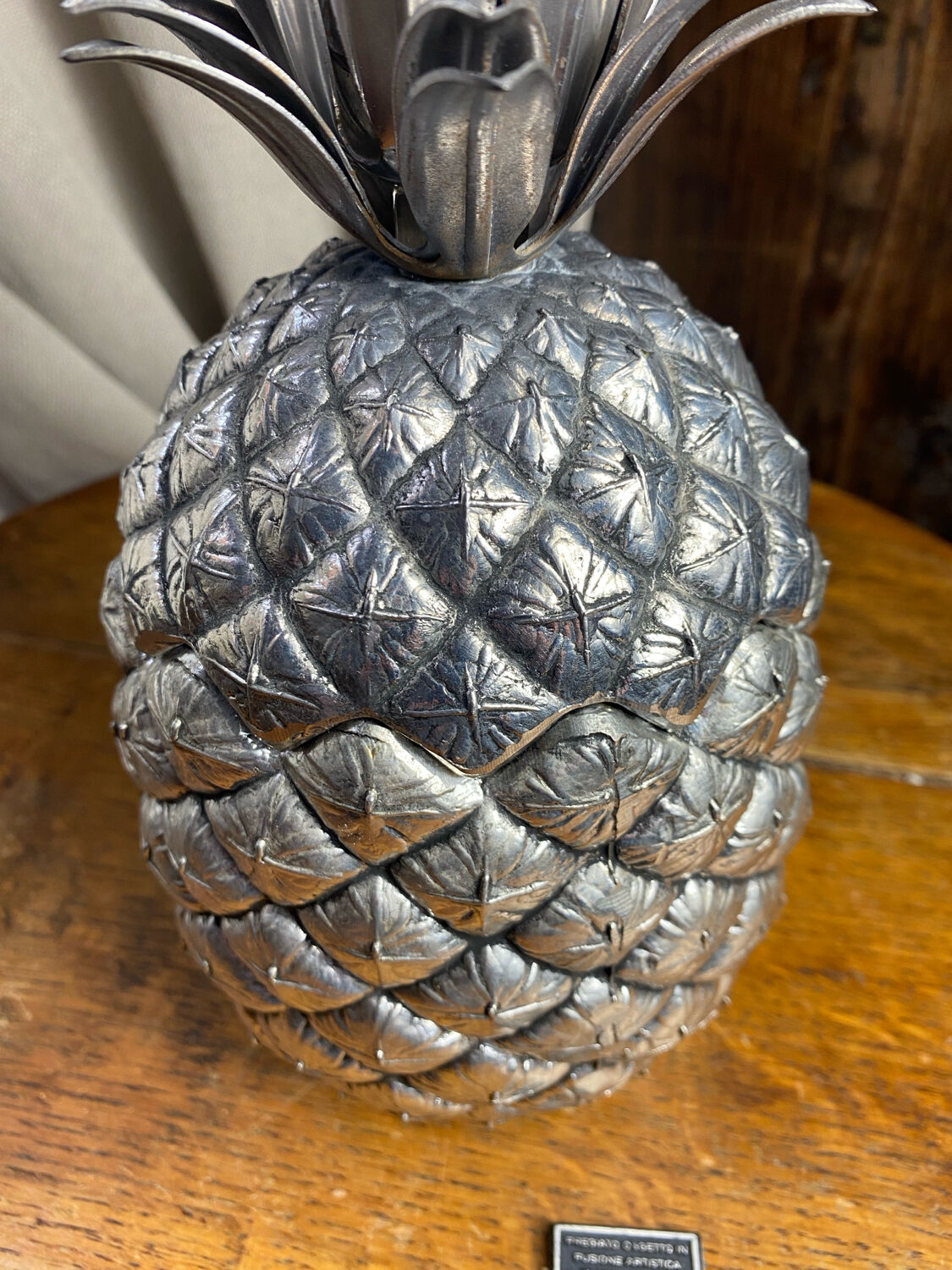 Pineapple-shaped ice bucket by Mauro Manetti, 1960.