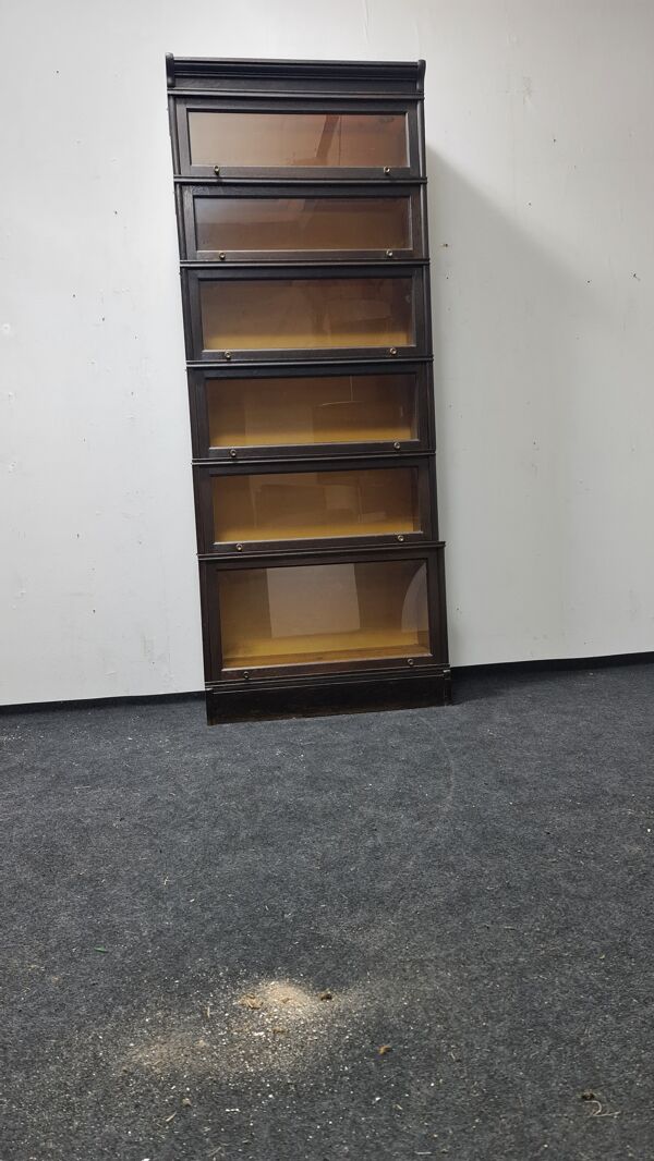 Étagère à livres Barristers en chêne vintage par Soennecken Allemagne