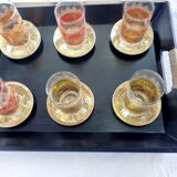 Hand painted turkish tea glasses gift idea