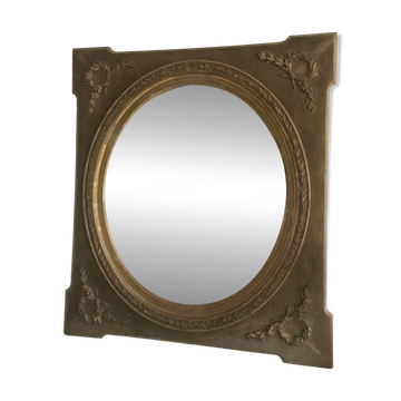 Antique gold mirror