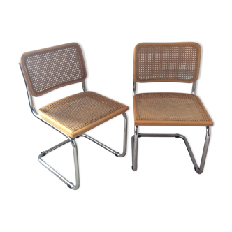 Paire de chaises Marcel Breuer Cesca B32