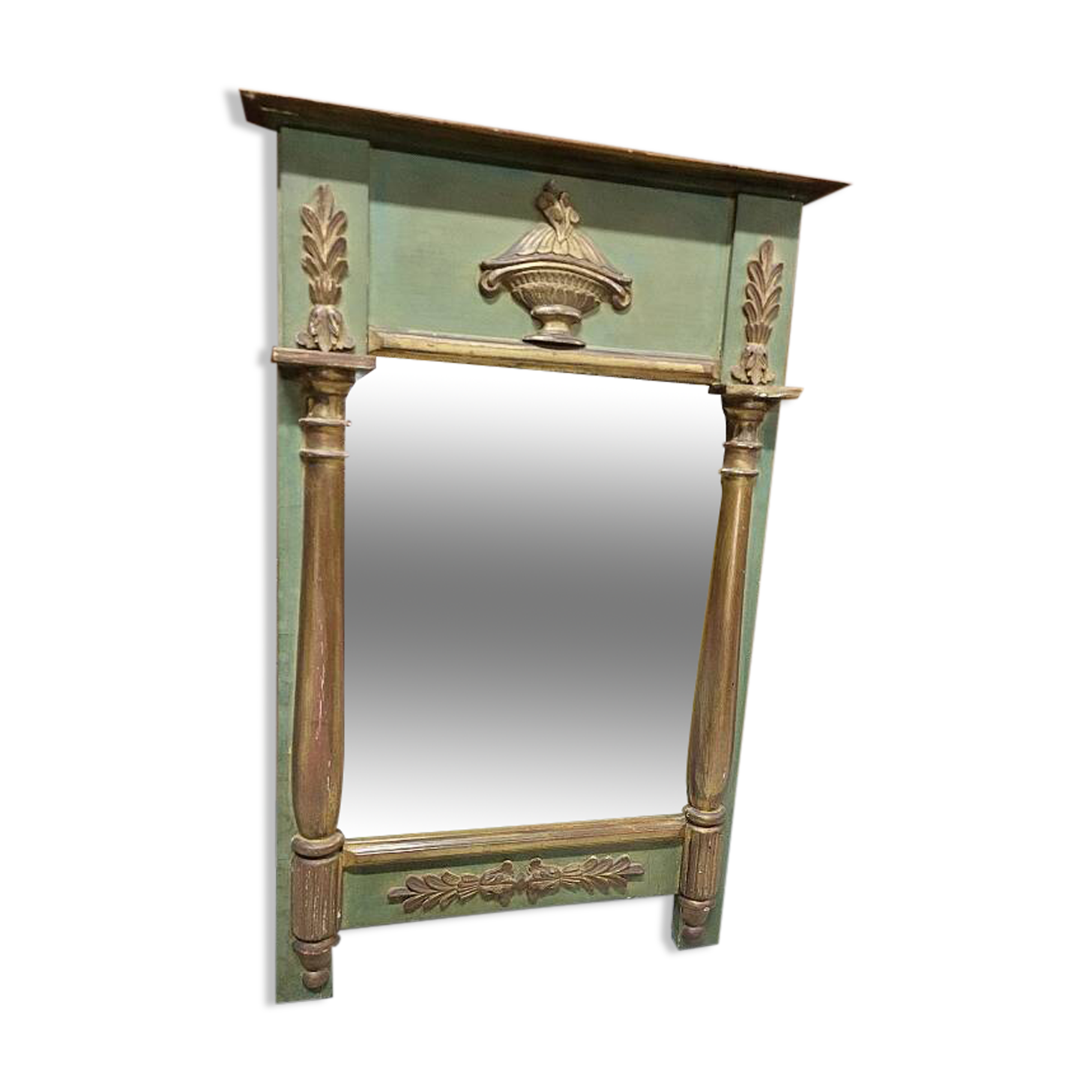 Empire style mirror in wood and gilding