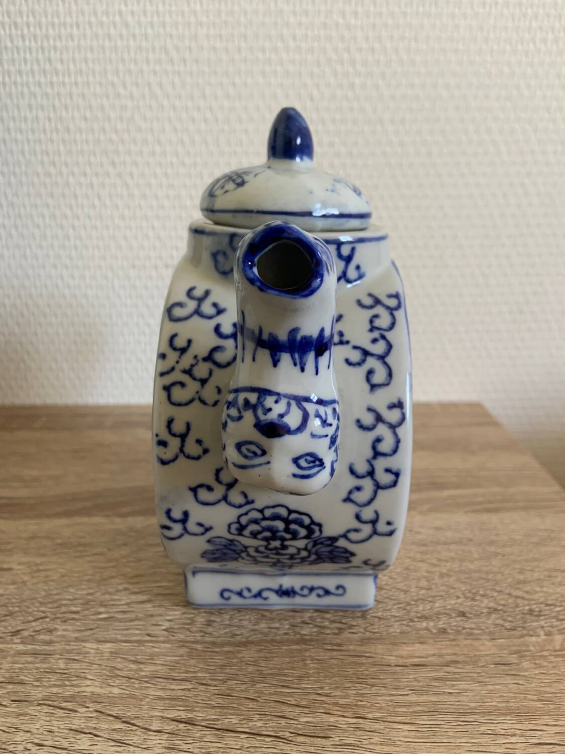 Chinese porcelain moon teapot