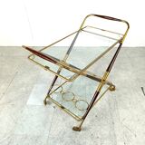Vintage italian serving trolley style Cesare Lacca, 1950s