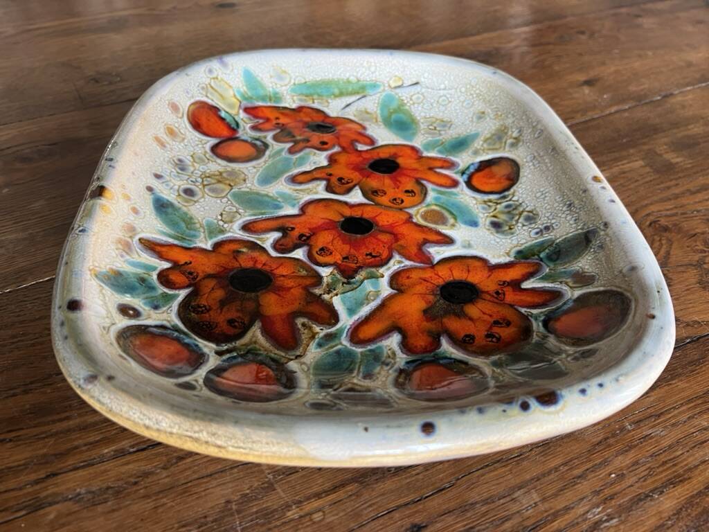 4 Plates by Kurt Brunner and Monique Pansier (Poterie du Verseau, Vallauris)