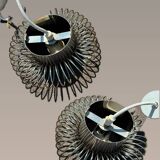 Pair of 70's Andrea Lazzari pendant lights for Morosini