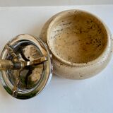 Ashtray in travertine