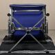 Charles & Ray Eames EA208 Chair in polished aluminum and Indigo blue leather