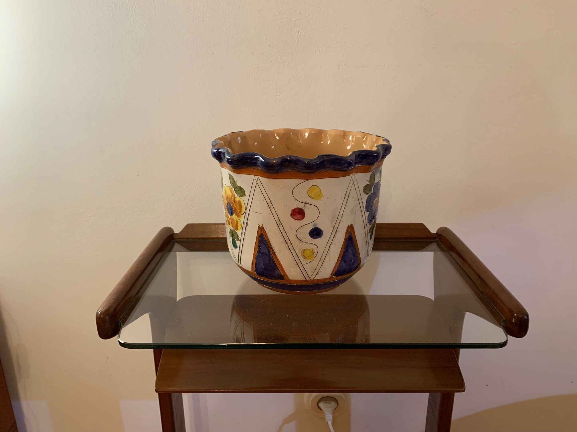 Ceramic pot pot, Spain, 1960s.