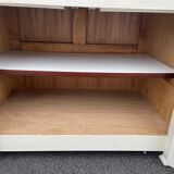 Moulded white sideboard