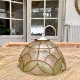 Mother-of-pearl pendant - Rose button