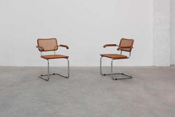 Fauteuil Bauhaus Cesca B64 de Marcel Breuer, Italie 1928