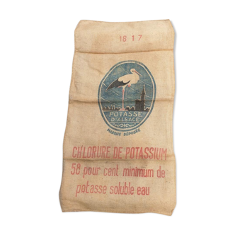 Ancient canvas bag