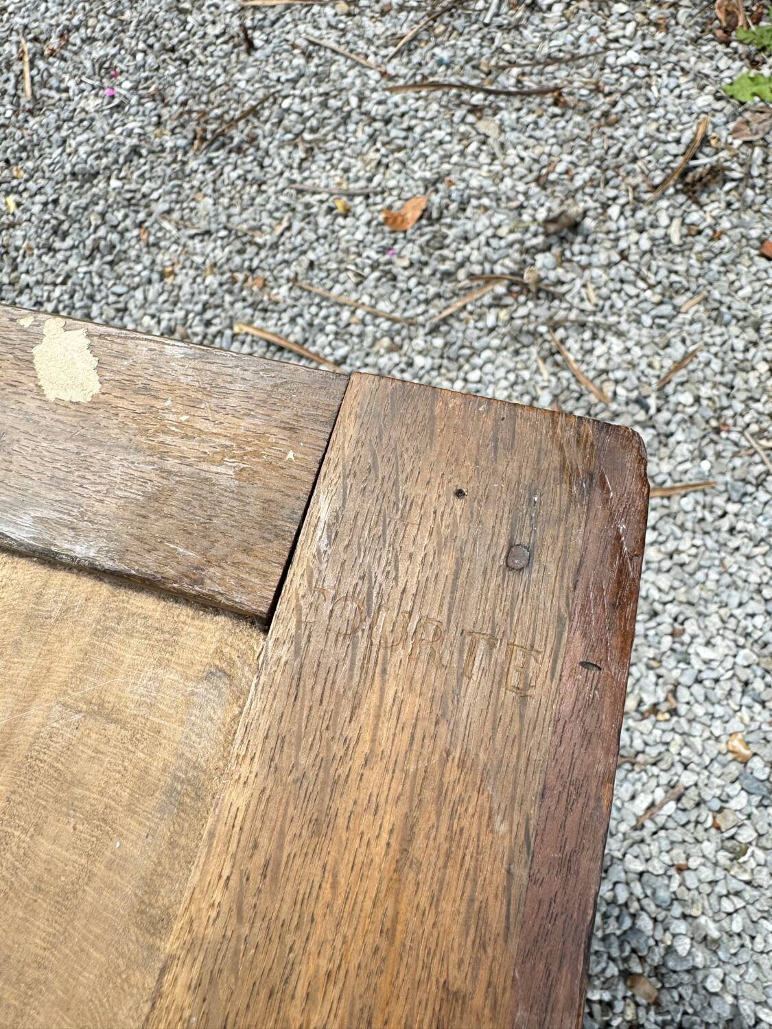 Rare empire period mahogany chest of drawers stamped courte