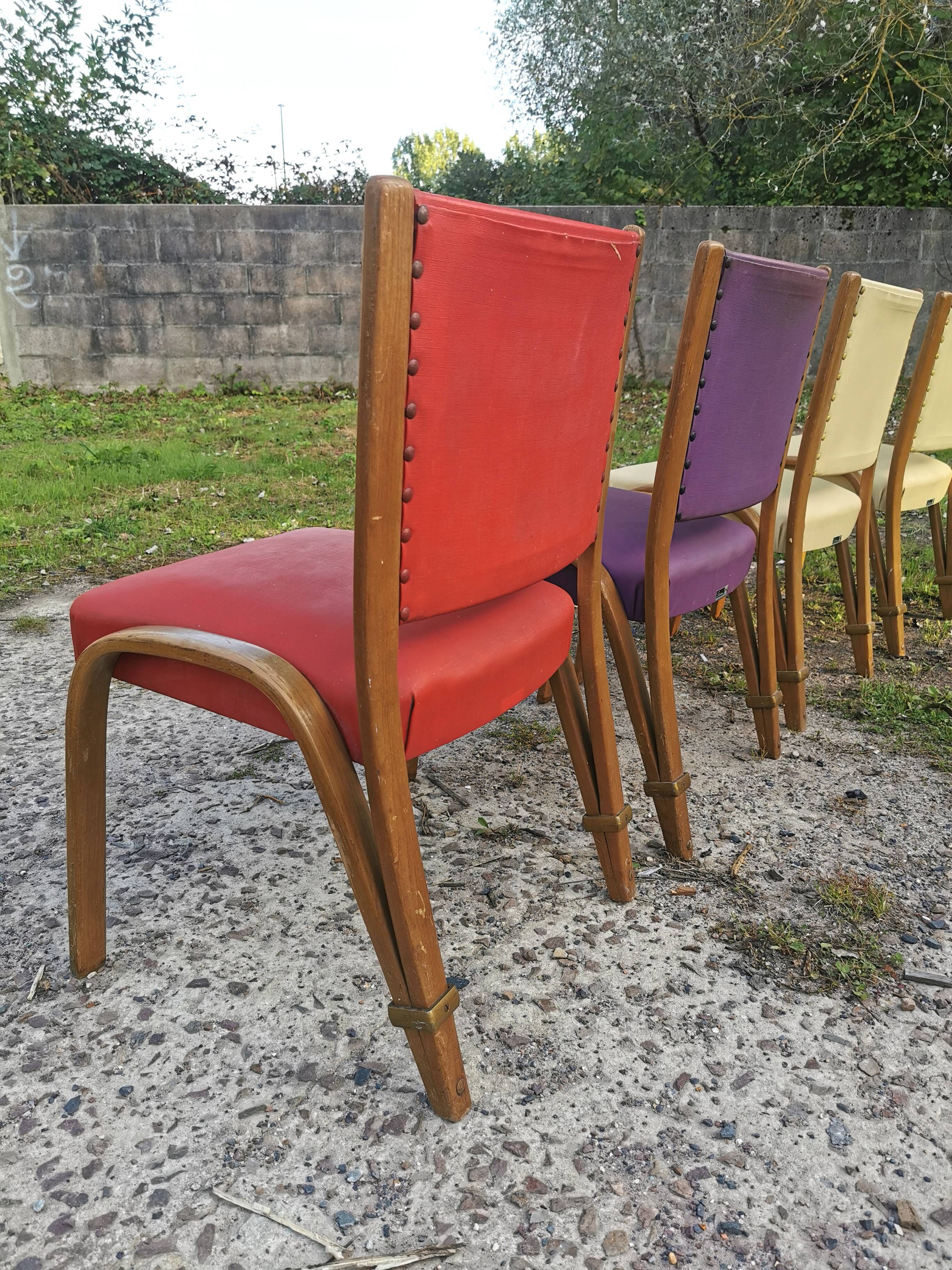 4 bow wood armchair