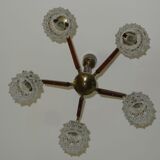 Scandinavian chandelier with five arms of light
