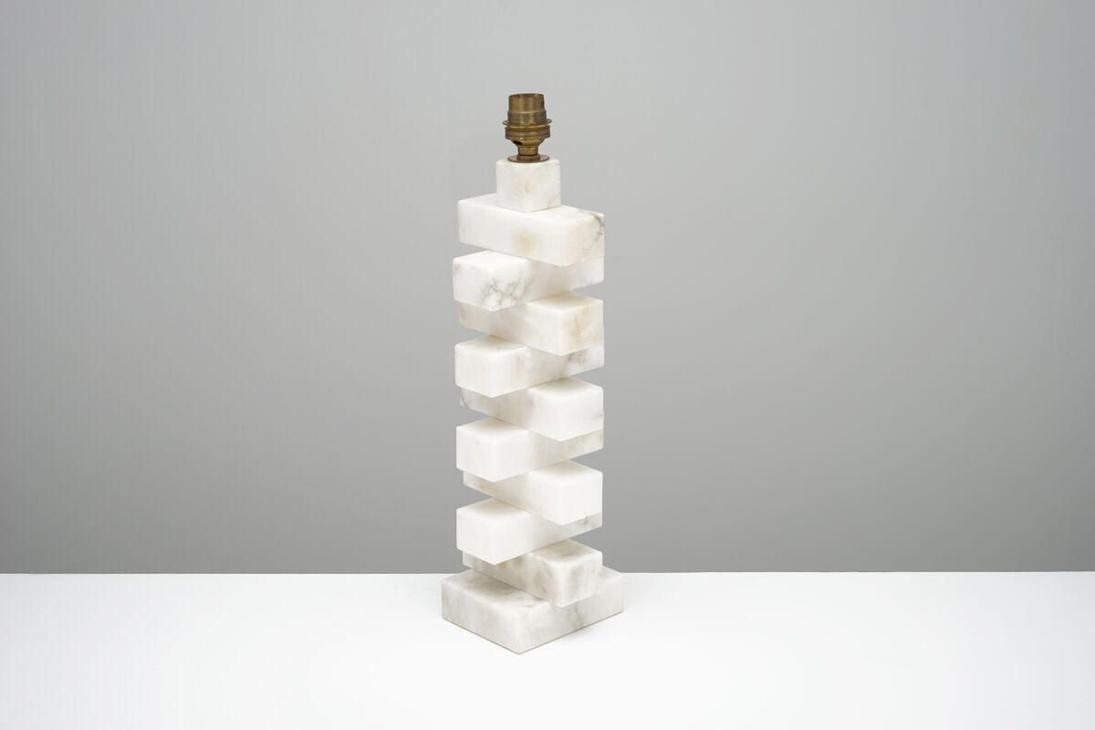 Modernist marble lamp circa 1970