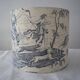 Abat-jour Toile Jouy, forme tambour