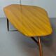 Table basse en forme de rein laquée de forme libre Svante Skogh, Suède, années 1960