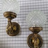 Pair of dolphin/fish sconces