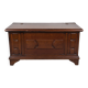 Antique wooden chest / storage trunk with lid