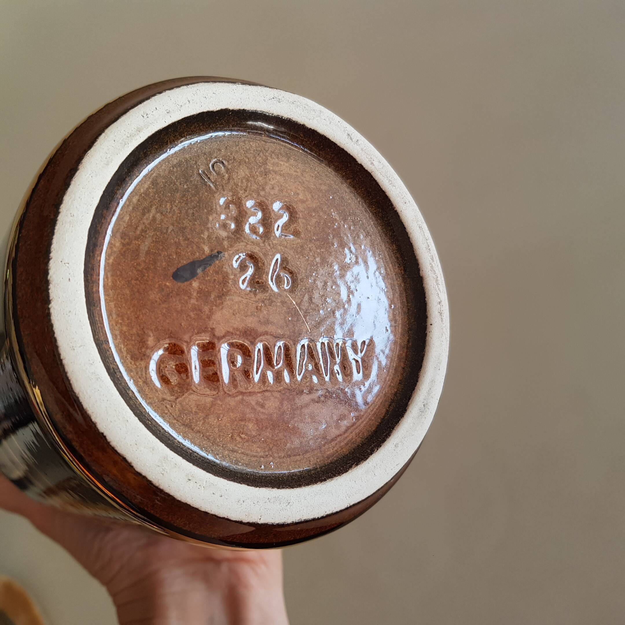 DB HOHR Germany vintage ceramic carafe pitcher