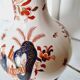 Lampe à gaz électrifiée en porcelaine chinoise peinte à la main