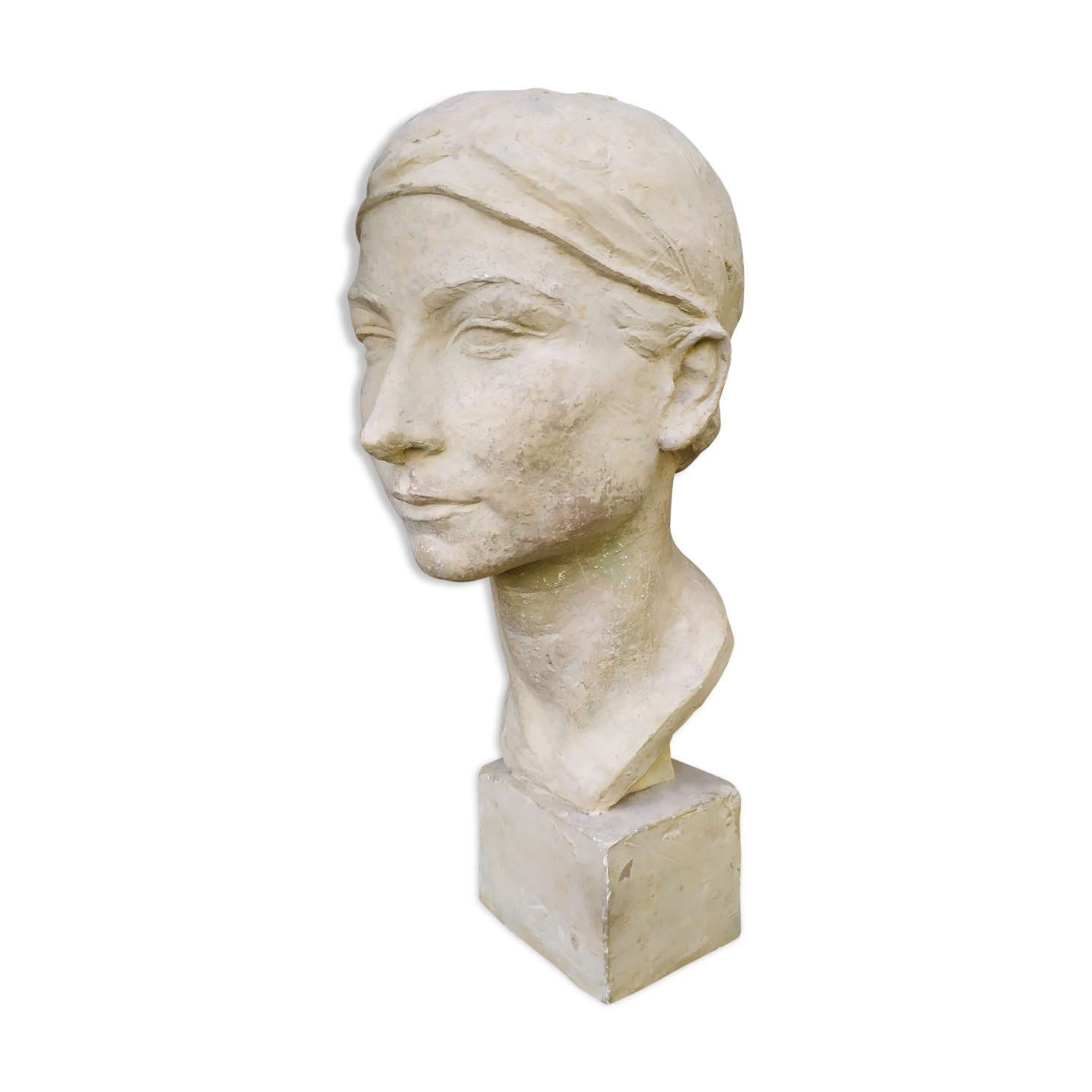 Buste en plâtre