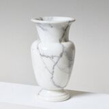 White carrara marble vase, 1970s