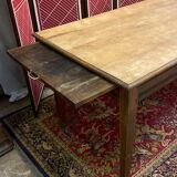 Solid wood farmhouse table of 127 cm
