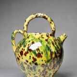 Pretty vintage terracotta glazed goat jug