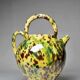 Pretty vintage terracotta glazed goat jug