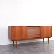 Mid-Century Teak Scandinavian Sideboard by Nils Jonsson for P.S. Heggen