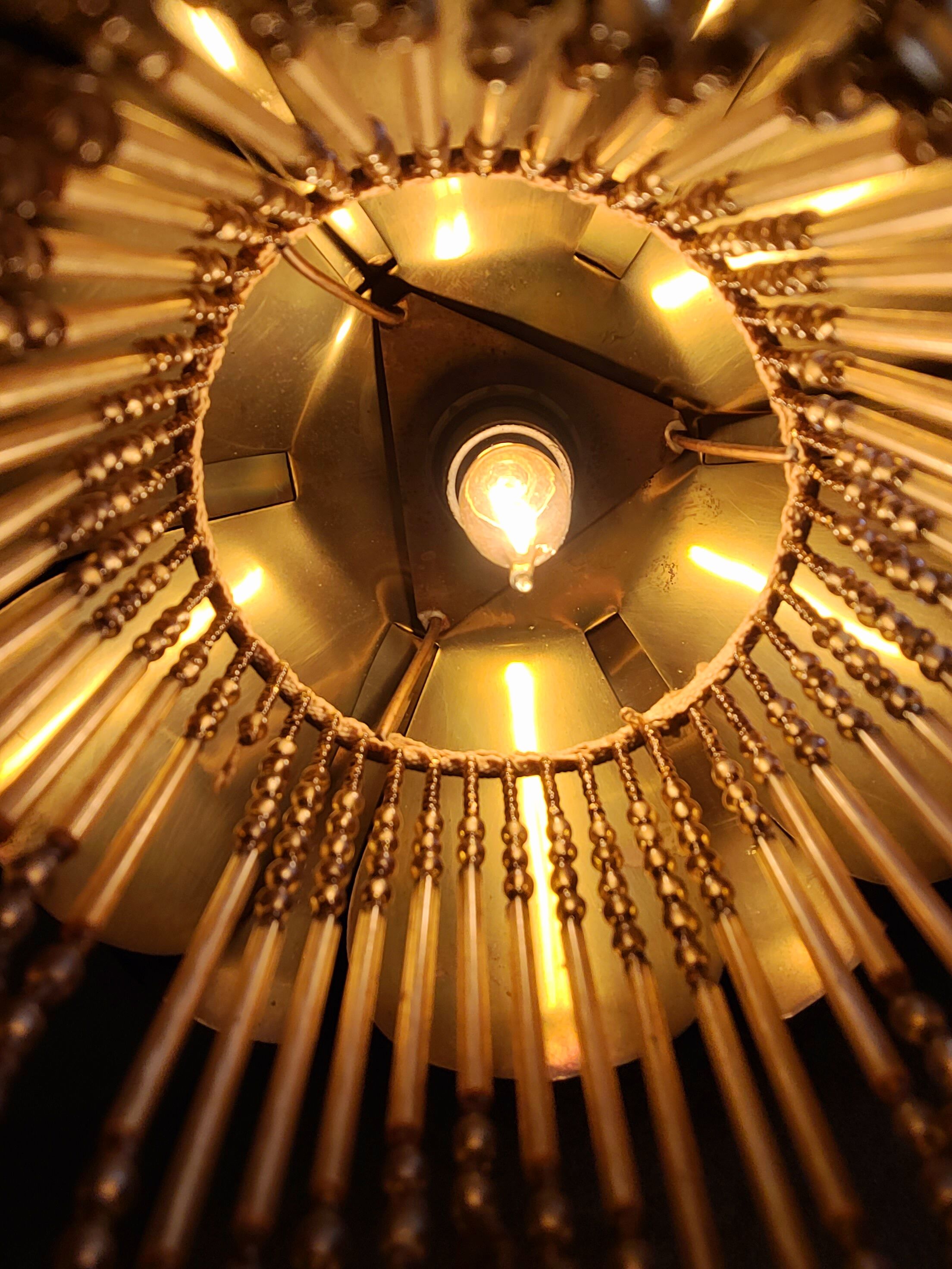 Old vintage brass lamp 70s