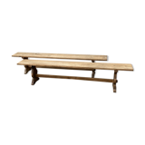 Pair of oak benches