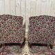 Paire de fauteuils bergères Art Déco / Vintage à fleurs