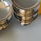Ice cream cups, stainless steel dessert, 1970