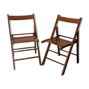 Paire de chaises pliantes