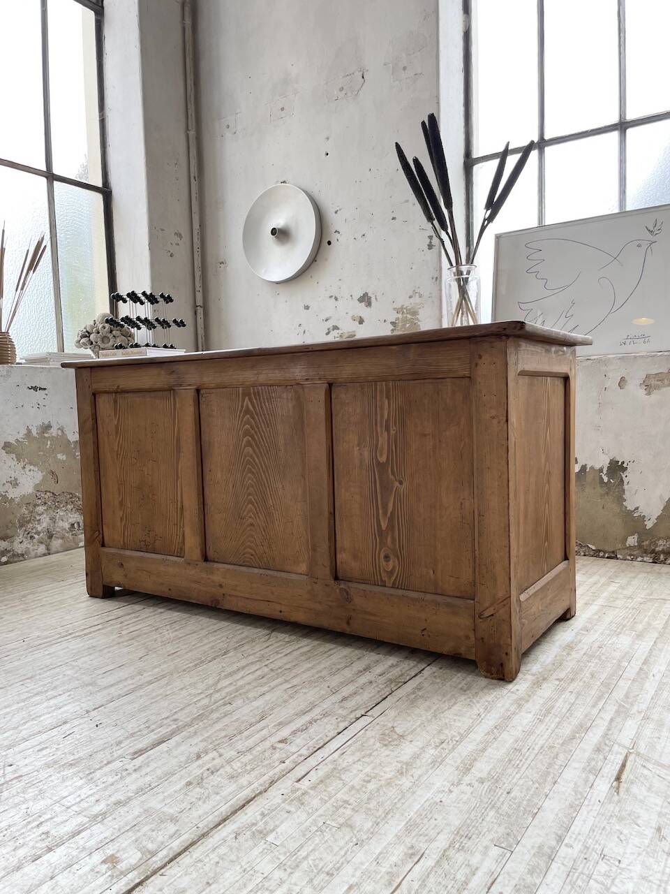 Oak and pine counter 1950